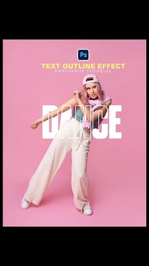 Text outline Effect in photoshop #tutorialvedio #photoshoptutorial #adobephotoshop #photoshop #tutorial | Moni Barat