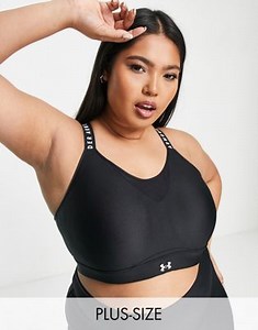 Under Armour Training Plus Infinity high support crossback sports bra in black | ASOS