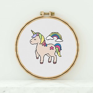 Unicorn Rainbow Cross Stitch Pattern Unicorn Rainbow Counted Cross Stitch Modern Cross Stitch Unicorn Rainbow Pattern PDF Download - Etsy Canada