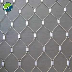 [Hot Item] Stainless Steel Flexible Wire Ferrule Cable Rope Mesh Net for Zoo Animal X-Tend Zoo Mesh USA