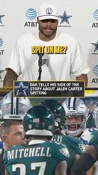 Dak Prescott speaks on Spitgate #nfl #cowboys #eagles