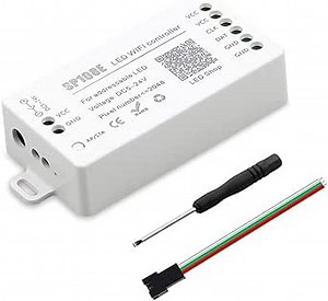 Stareyes Magic Color LED Strip WiFi Controller SP108E Control by APP Support WS2812B WS2811 WS2813 IC Almost All Digital Magical Colour Addressable LED Strip Matrix Panel Module Indoor Use