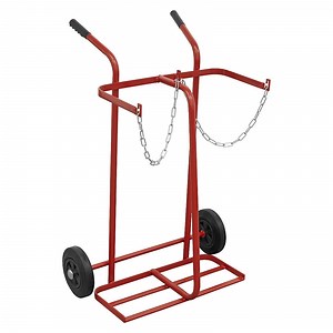 [Hot Item] Welding Steel Cylinder Gas Bottle Trolley with Pneumatic Wheels