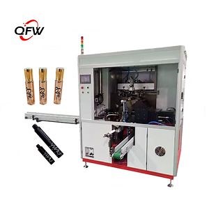 [Hot Item] Qfw Automatic Cosmetic Tube Screen Printing Machine Multicolor Mascara Cream Bottle Lipstick Screen Printer Printing Machine