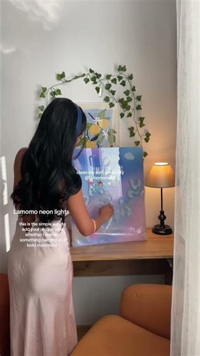 decorate for myself. #lamomoneon #cozyhome #neon #roomdecor #y2k