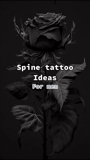Spine tattoo ideas for men! #tattoo #tattooideas #spinetattoo #foryou #fyp #fypシ #viral #pinterestideas