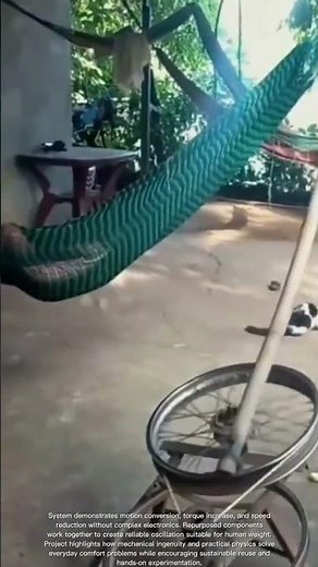 DIY automated hammock swinging machine