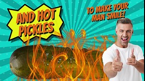 Gift Baskets For Men | Mrs Kleins Hot & Spicy Gift Box | Includes 32 oz: Hot Cauliflower Bites, Hot Pickles & Yellow Hot Chili Peppers | low carb, sugar free, keto friendly & gluten free | Made In The USA | Vegan Gift | Kosher | pickle gift set | husband, father, boyfriend gift deas | mens birthday gift ideas | Birthday Gift Box