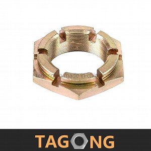 [Hot Item] OEM Carbon Hot Forging Heavy Nut Big Size Hex Slotted Nut