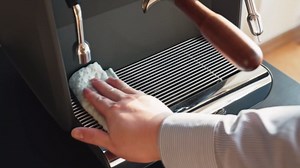 watchget Barista Micro Cloth 6 Pack, Microfiber Barista Cleaning Towels Microfiber Waffle Weave Kitchen Dish Cloth Coffee Bar Towel Coffee Machine Cleaning Cloth, Dark Grey(12"x12")