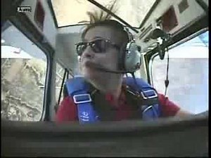 Female Stunt Pilot Onboard Aerial Stunt Footage