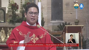 1.7K views · 97 reactions | Let us listen and reflect on the Palm Sunday Homily from Fr. Viel Bautista | TV Maria | Facebook