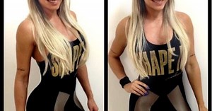 Juju Salimeni participa de desfile de moda fitness; veja