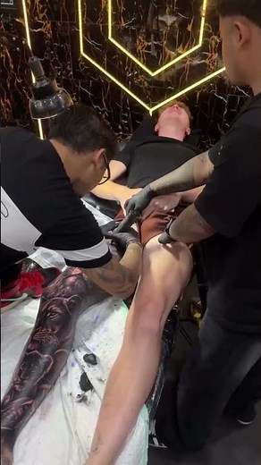 THE PROCESS FULL LEG TATTOO