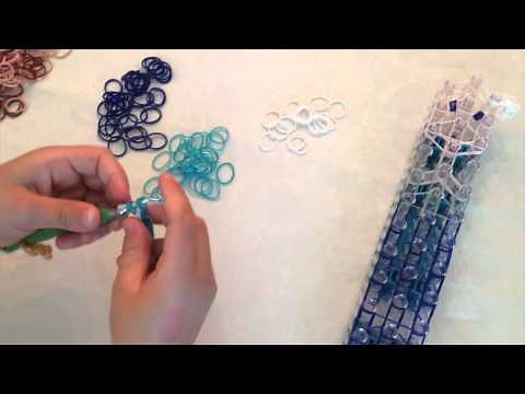Queen Elsa Rainbow Loom Figurine (from Frozen) - by Heather