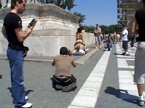 Real public sex in the city center
