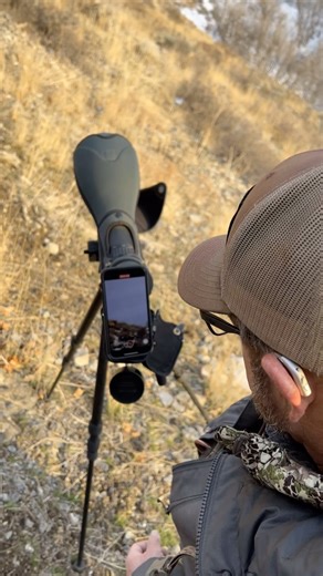 When you’re trying to film elk, knock your phone off your scope and it endos down the mountain for 50 feet!!!! #elk #digiscoping #iphonevideo #swarovskioptik | Porcupine Adventures