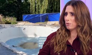 Stacey Solomon gives update on her new pool's progress