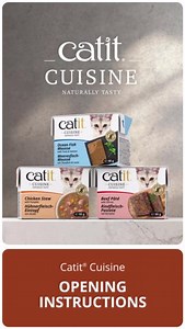 11 reactions | Our deliciously wholesome Catit Cuisine wet food comes in ultra convenient Tetra Recart packages that are easy to open and reseal. No stress for you, more cuddles for your cat ! Discover all our wet food varieties at https://www.catit.com/products/wet-food/ | Catit | Facebook
