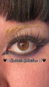 A contact lens collection that dreams are made of 👀🖤 @midnight_vampira has the coolest Vampiric style and these contact lenses are the perfect addition to add a unique and interesting touch ✨🖤 Shop all of these lenses on the Crazy Lenses website, link in the bio! | Crazy Lenses