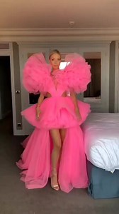 19 reactions | Hot Sale Puffy Prom Tulle Party Dresses Extra Lush Tulle High Low Prom Gown Long Train Charming Wedding Guest Dress Custom Made #loratoroja | Lorato | Facebook