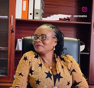 The Miss Namibia & NBC team interviewing the Chief Executive Officer of the Otjinene Village Council, Ingenesia Kaveterua | Miss Namibia