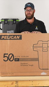 Unboxing the Pelican Elite 50qt cooler - the perfect combination of style, durability, and convenience! Great for any outdoor activity. Click our link in our bio learn more about all the features this amazing cooler has to offer! | Pelican Coolers