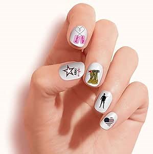 Clear Vinyl Cut, Peel and Stick Nail Art Decals/Stickers by DimOxy Designs Themed for Army Wife (Ver.1).