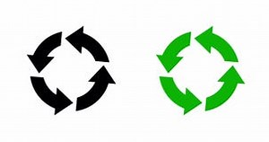 Símbolo De Reciclaje De Flechas Animadas Giratorias Redondas Almacen De Video - Vídeo de negro, circular: 187255367