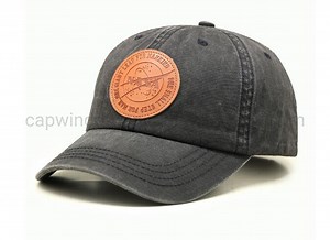 [Hot Item] Customizable Leather Patch Baseball Caps for Stylish Branding