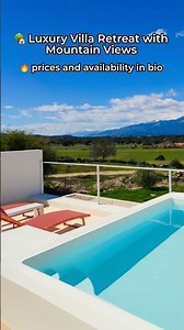 Luxury Villa Retreat in Spain: Poolside Paradise & Stunning Mountain Views