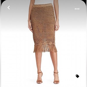 Ralph Lauren Suede Fringe skirt