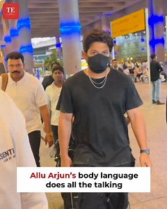 Even in silence, #AlluArjun expresses so much through his movements | ETimes