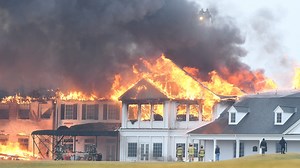Video shows massive fire at Oakland Hills Country Club