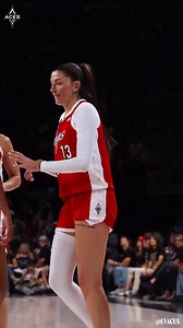 Becky Hammon has the perfect reaction to Justine Pissott's shooting display