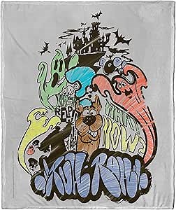 Northwest Scooby Doo Silk Touch Throw Blanket, 50" x 60", Scooby Graffiti