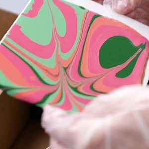 Paint, pour, perfect. 👌 From Doodle Crate Poured Paintings 🎨 | KiwiCo
