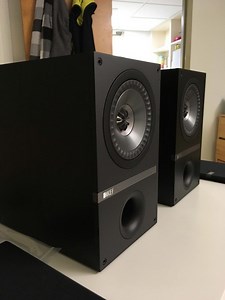 Kef Q100 (black) and Kef Q300 (Walnut)