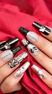 #nail #nailextensions #blacknails #nailtech #nailtrends #roylisalon #pakistan | Royli Salon • Studio • Academy