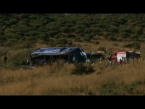 Spain bus crash kills nine northwest of Madrid