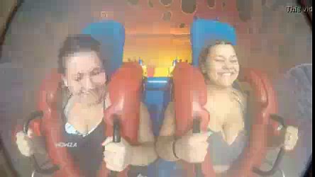 SlingShot Ride - Thick Teen Big Boobs Bouncing (No Nip)