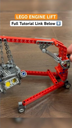 LEGO Engine Lift | TECHNIC Garage