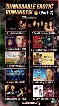 Hollywood's Most Passionate Romantic Movies! 🔥 (Part 2) #shorts #mustwatch #romantic #romanc #best