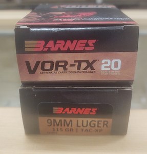 Barnes 9mm 115gr Vor-TX Tac-XP