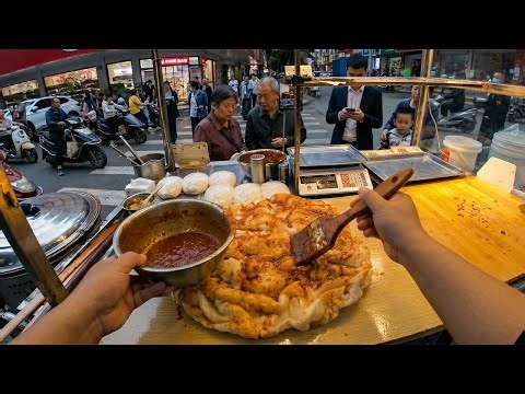 POV Chinese Street Food | Jiang Xiang Bing Crispy Pancake