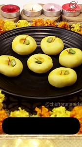 Let's whip up some Kesar Peda! Making everyone's favorite to add that special touch to your Navratri celebrations. 🌟💛 Ingrediants :🍮🥄 Milk: ½ cup Kesar water: 1 tbsp Ghee: 1tbsp Milk powder: ½ cup Powdered sugar: 3tbsp How to make : 🥣 1. Take a pan add milk ½ cup then add kesar water 1tbsp. after that add 1tbsp of ghee. 2. After adding ghee, add milk powder around ½ cup. 3. Mix them well and then add powdered sugar. 4. Now, on the flame and mix it well untill it becomes soft. 5. Now shape t