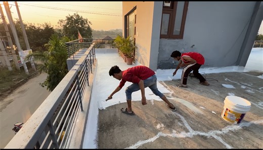 Asian Paints SmartCare Damp Proof On Terrace waterproofing #smartcare #dampproof | Gaffar Tech