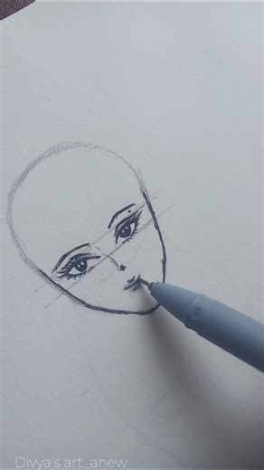 anime front face tutorial✨#art.