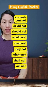 65K views · 886 reactions | Contractions of Modal Verbs in the negative form #esl #ielts #modalverbs #verbs #modals #englishteacher #learnenglish #contractions | Pinay English Teacher | Facebook