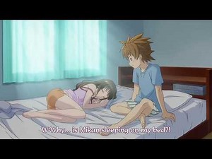 Mikan sleeping with his brother | ecchi moments